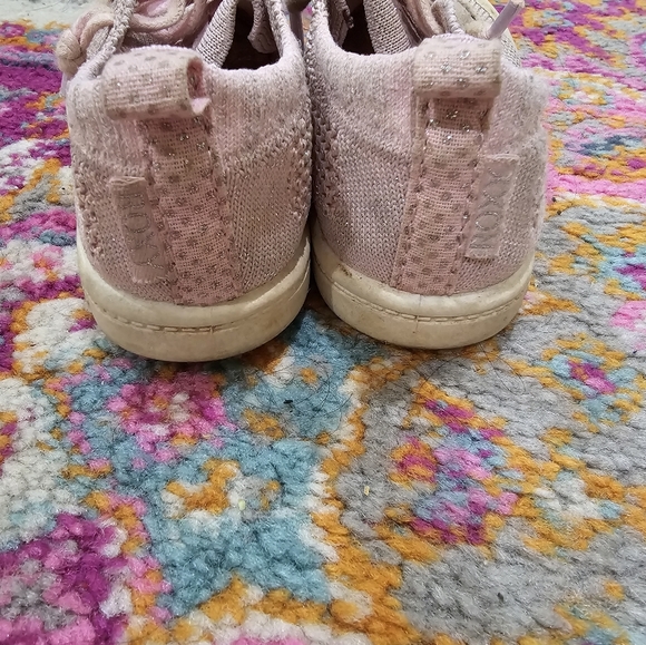 Toddler Slip On Sneaker Roxy Bayshore Pink Size 6 Sparkly - Picture 5 of 6